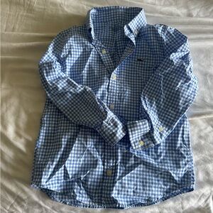 Vineyard Vines little boy's performance wear Light Blue Checkered Shirt